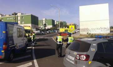 Imagen de archivo de un accidente en Telde (Foto TA)