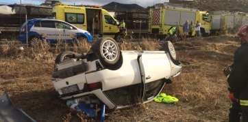 En la imagen el vehículo siniestrado (Foto TA)