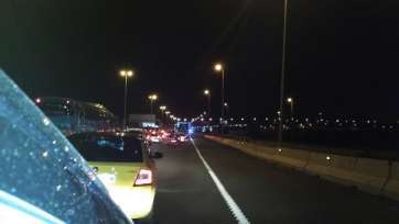 El accidente está ocasionando importantes retenciones de tráfico en la zona (Foto TA)