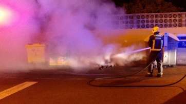 Los bomberos extinguieron las llamas (Foto TA)