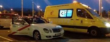 Taxi que conducía la víctima (Foto TA)