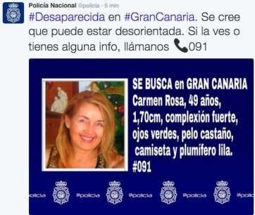Mensaje distribuido por la Policía Nacional en las redes sociales (Foto TA)
