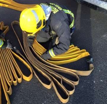 Imagen de archivo de una actuación de los bomberos (Foto TA)