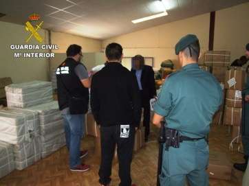 Imagen de la intervención de la Guardia Civil (Foto TA)