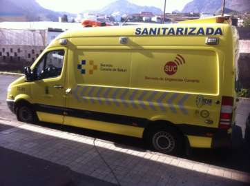 Ambulancia sanitarizada del SUC (Foto TA