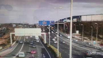 Imagen del tramo en el que se registró el accidente, con el tráfico ya normalizado (Foto TA)