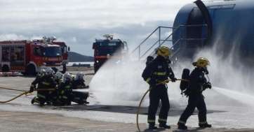 Imagen del simulacro (Foto TA)