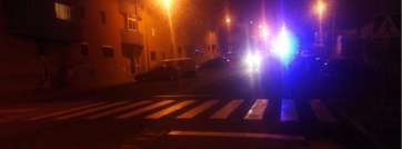 Imagen de la calle Manuel Alemán Álamo, minutos después del trágico accidente (Foto TA)