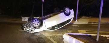 El coche involucrado en el siniestro (Foto TA)