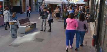 Imagen de archivo de la Avenida de la Constitución, en el casco de Telde (Foto TA)