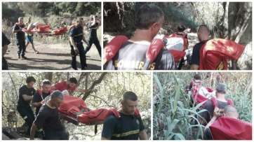 Diferentes momentos de la evacuación (Foto TA)