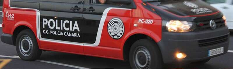 Vehículo furgón de la Policía Canaria (Foto Policía Canaria)