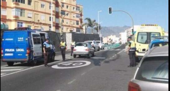 Imagen de archivo de un accidente en la carretera de Las Longueras (Foto TA)