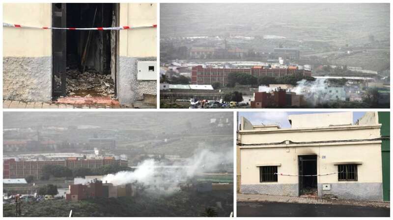 La humareda del incendio era visible desde distintos puntos del municipio (Foto Jesús Ruiz Mesa)