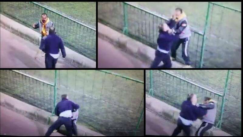 Imágenes de la pelea (Capturas del video de Polideportivo Canario)