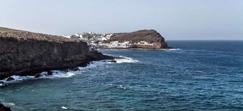 Sector de la costa de Tufia donde se produjo el accidente (Foto Ildefonso Rodríguez)