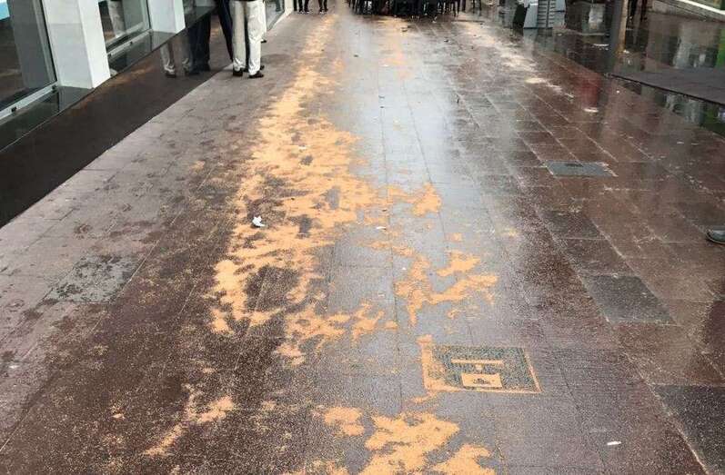 Estado de la Avenida de la Constitución (Foto TA)