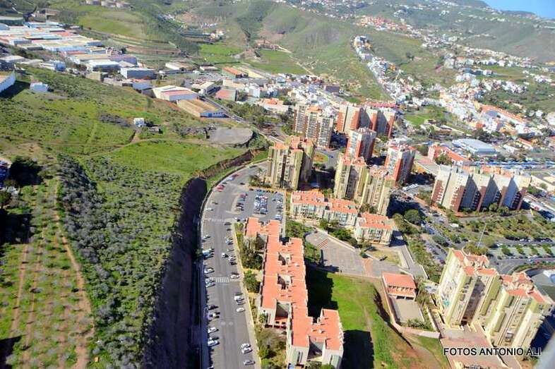 Vista aérea del Valle de Jinámar (Foto Antonio Alí)