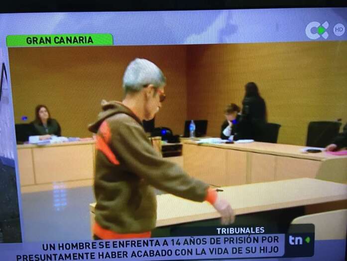 Miguel C.S., durante el juicio de esta semana (Imagen captada por TA de TVC)