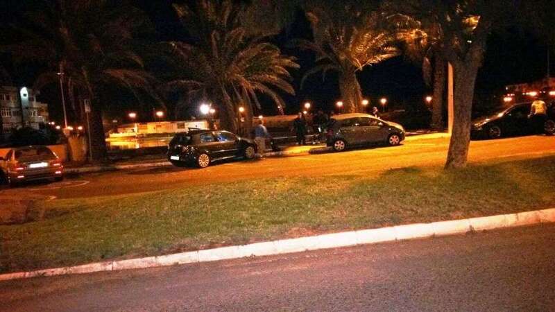 Imagen del accidente registrado en Melenara (Foto TA)