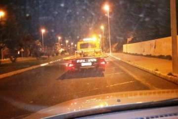 Accidente de dos turismos en la calle de Américo Vespucio, en Melenara-Telde