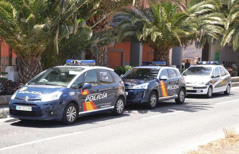 Imagen de archivo de una intervención policial en el Valle de Jinámar (Foto TA)