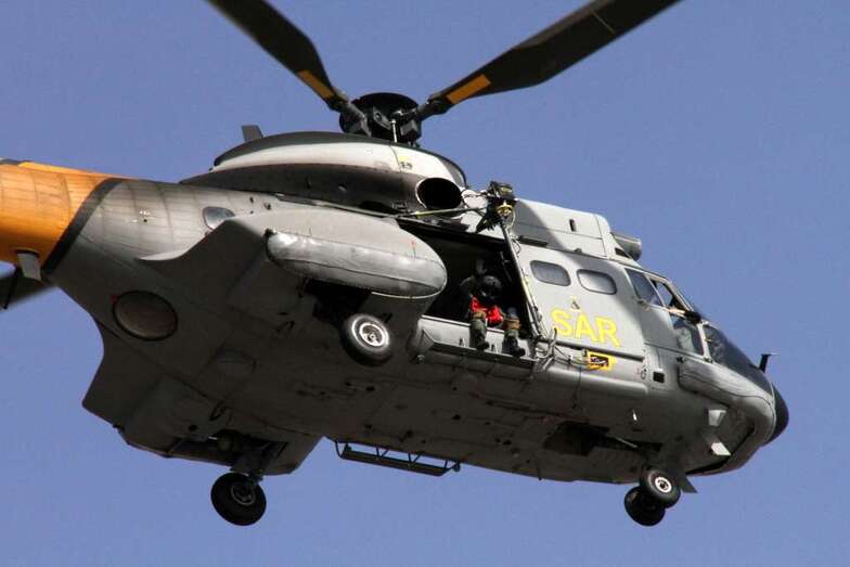 Helicóptero del SAR (Foto Jesús Ruiz Mesa)