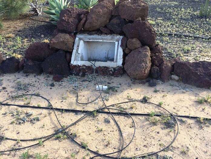 Luminarias de jardines públicos del entorno de Las Remudas (Foto TA)