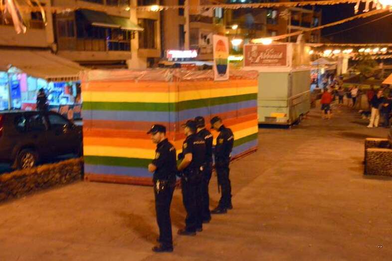 Imagen de archivo: Efectivos de la Policía Nacional en una intervención en Melenara (Foto TA)