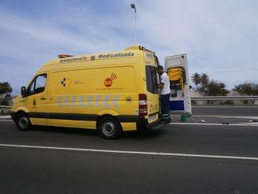 Imagen de archivo de una intervención del SUC en Telde (Foto TA)