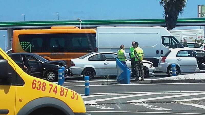 El siniestro ha tenido lugar a la altura de La Estrella (Foto @vickypalme59)
