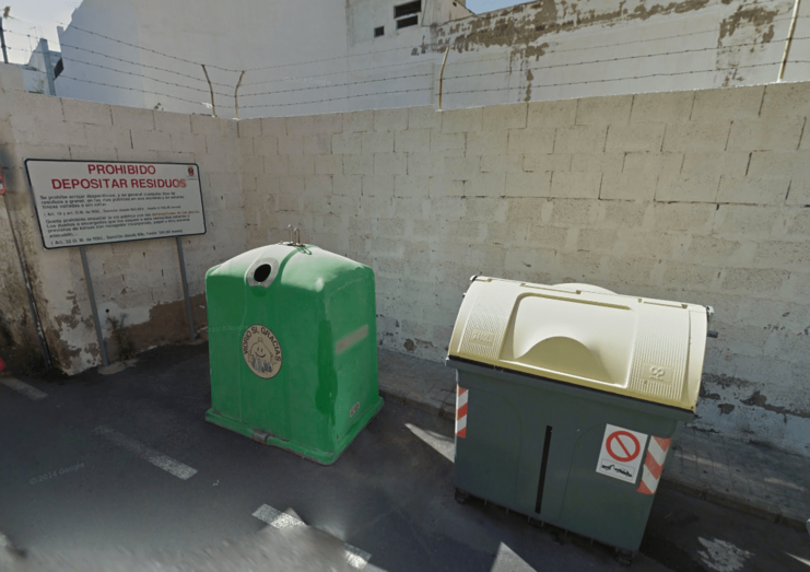 Punto en el que fue detectado el autor del vertido ilegal cuando trataba de abandonar las piezas (Foto Google Maps)