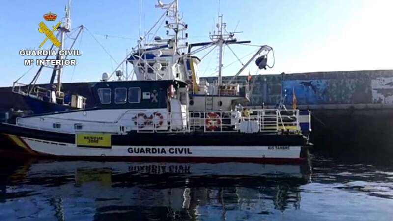 Patrullera de la Guardia Civil en el puerto de Taliarte (Foto TA)