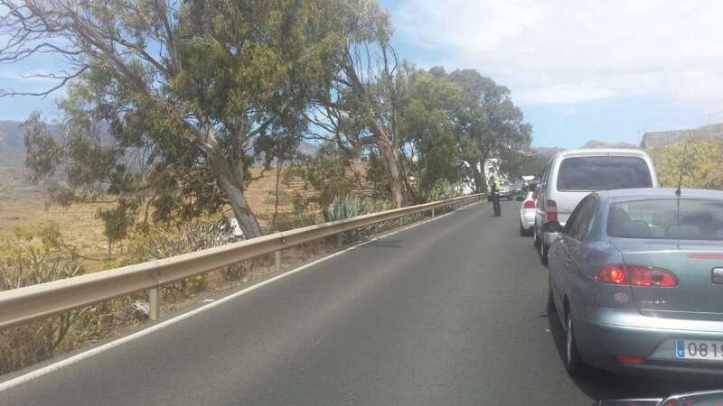 Imagen de archivo de la GC-41, vía en la que se ha producido el accidente (Foto TA)