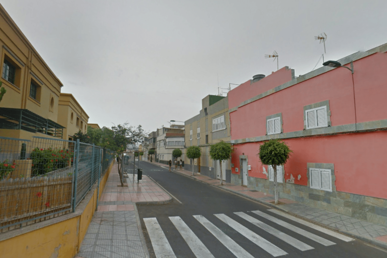 Imagen de una de las calles de La Medianía, barrio en el que se produjo el accidente (Foto Google Maps)