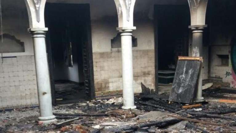 Estado en que quedó la estancia principal tras el incendio del pasado lunes (Foto Canarias7)