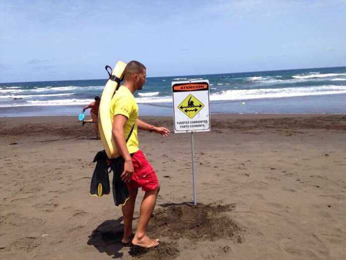 Imagen de archivo de una intervención en Playa del Hombre