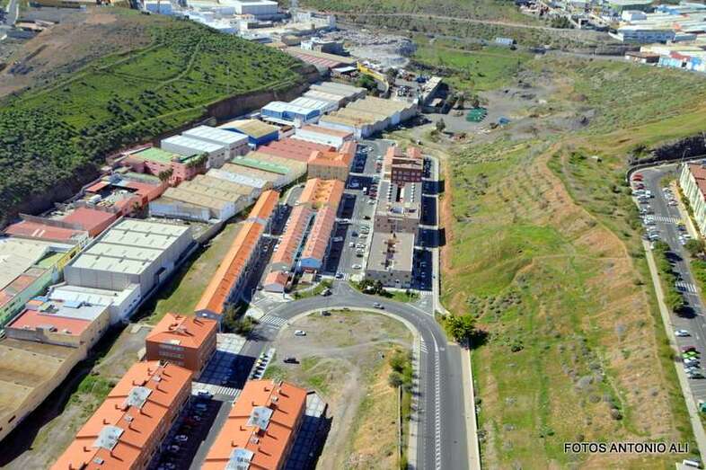 Vista aérea del sector donde reside la familia del menor, próximo al lugar de los hechos (Foto TA)