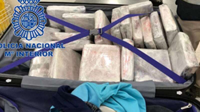 Imagen de la droga aprehendida en el dispositivo (Foto TA)