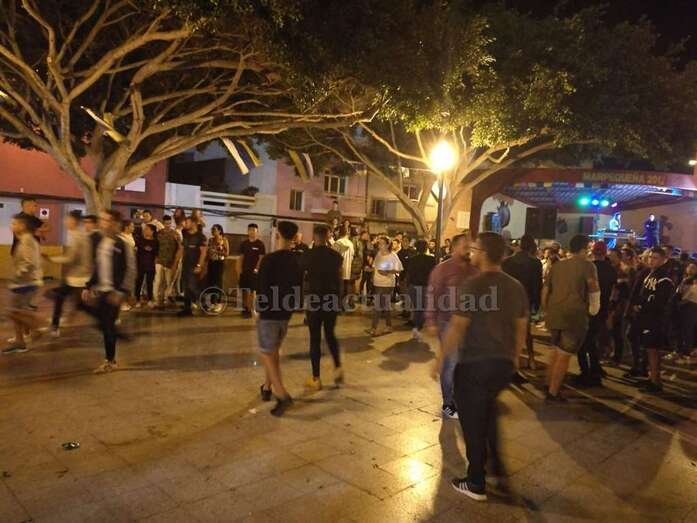 Las peleas comenzaron después de la actuación de un dj (Foto TA)