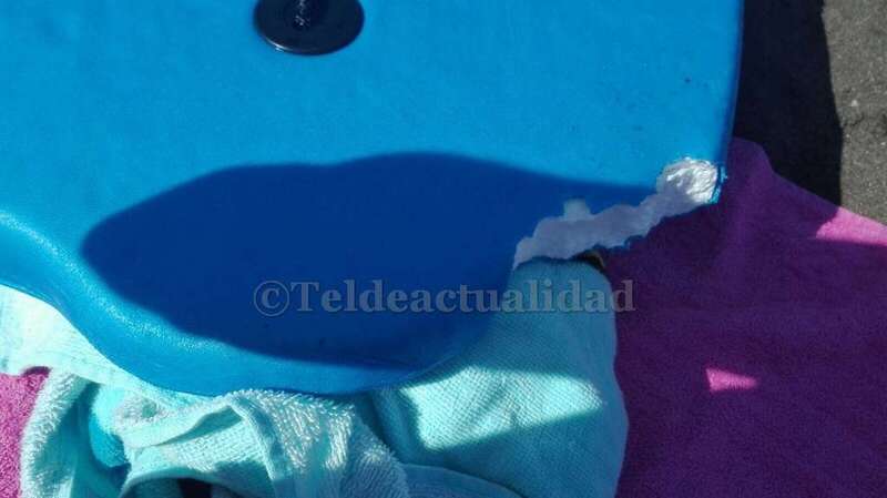 Estado en quedó el bugui del menor (Foto TA)