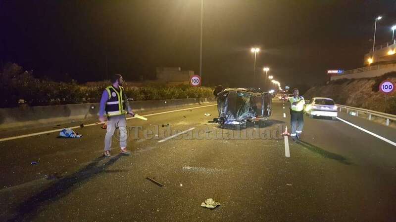 El coche siniestrado en el accidente (Foto TA)