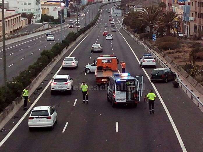 Imagen del accidente (Foto TA)