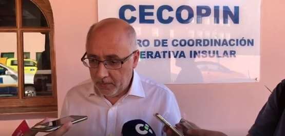 Morales hace balance del incendio (Foto TA)