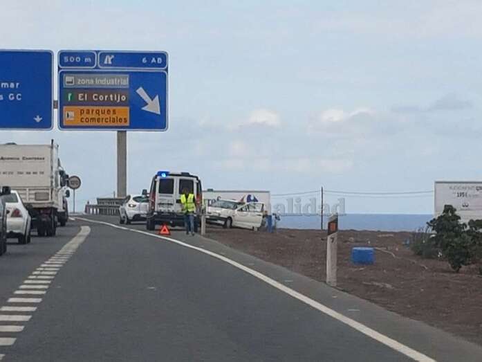 Imagen del suceso que ocurrió hace minutos antes de las 17.00 horas (Foto TA)