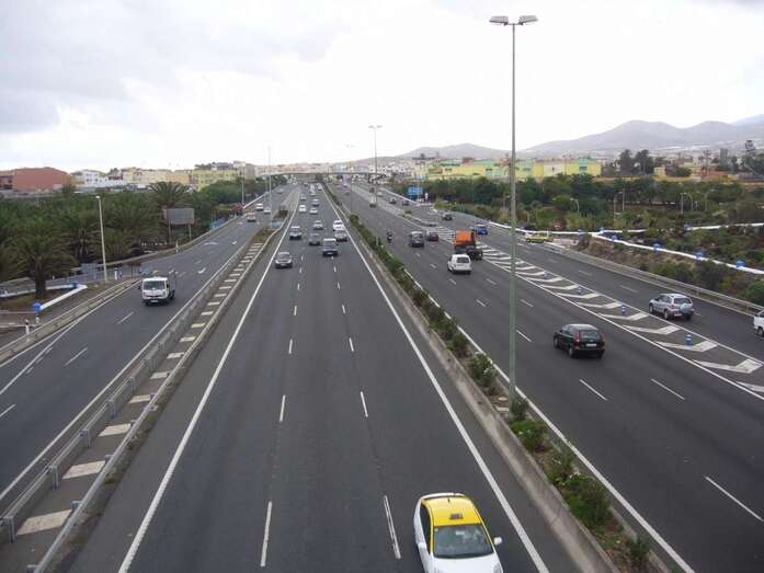 Tramo de la GC-1 donde ocurrió el accidente (Foto TA)