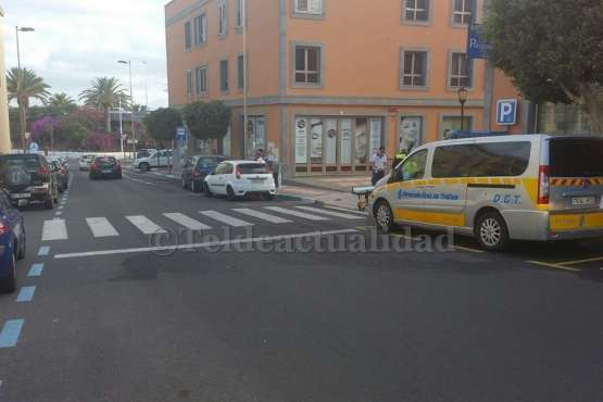 Una mujer de mediana edad, atropellada en un paseo de peatones de San Juan-Telde (Foto TA)