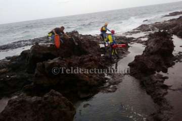 Labores de búsqueda e izado del cuerpo del joven (Foto TA y Antonio Alí)