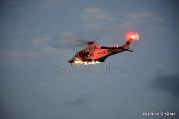 Labores de búsqueda e izado del cuerpo del joven (Foto TA y Antonio Alí)