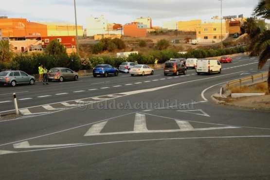 Colisión múltiple en la GC-1 en el mismo punto donde ayer volcó un vehículo (Foto TA)